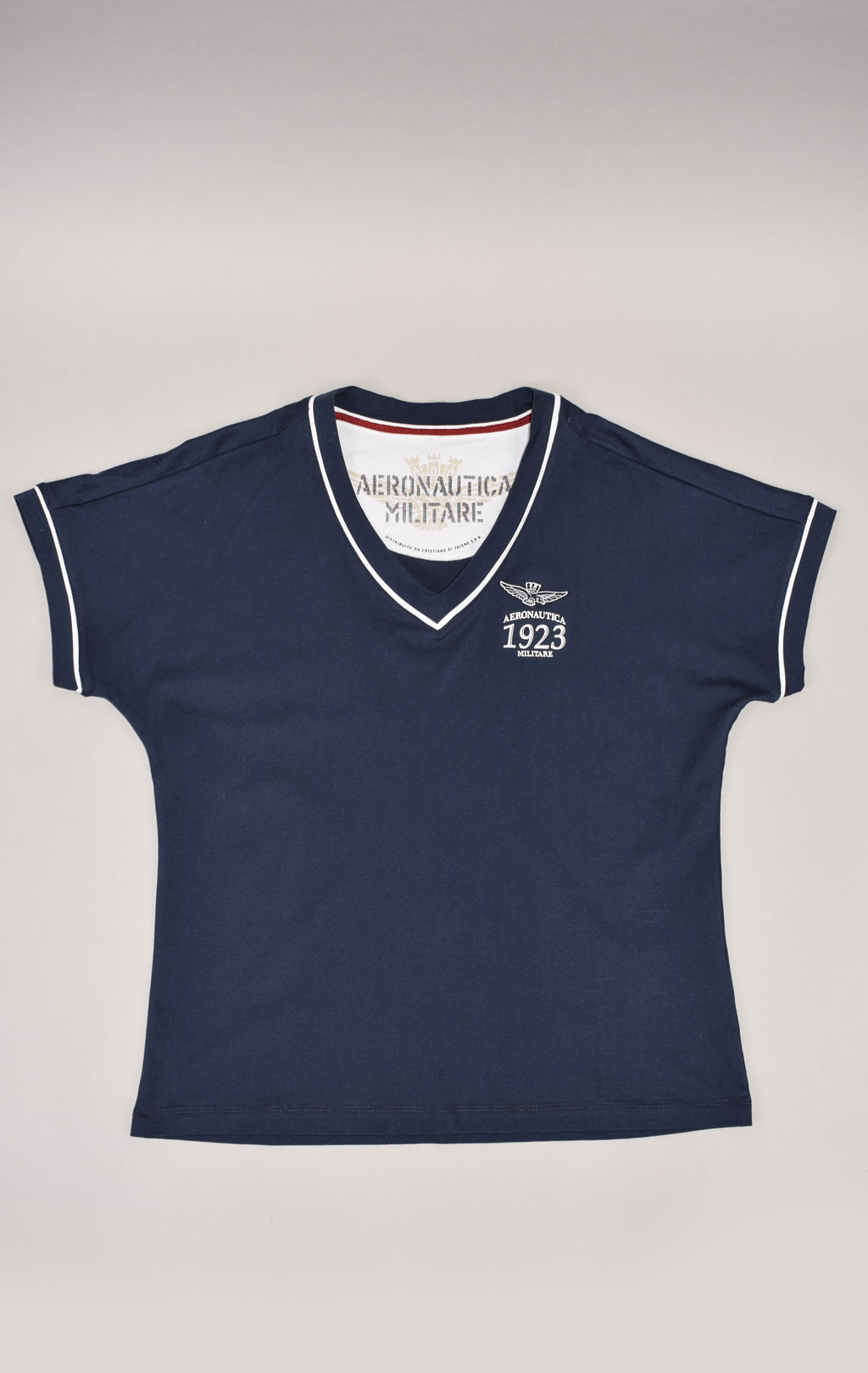 Женская футболка AERONAUTICA MILITARE SS 22/TR blue navy (TS 1982) 