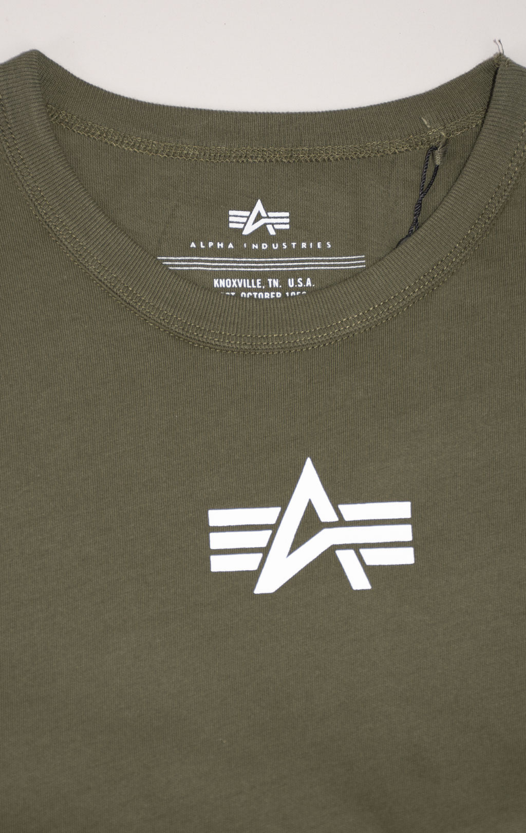 Футболка ALPHA INDUSTRIES BORN OF PURPOSE TEE плотная FW 24/25 olive 