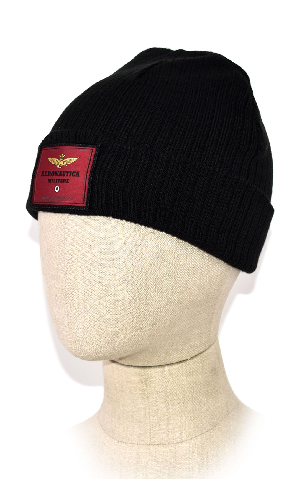 Шапка вязаная AERONAUTICA MILITARE FW 21/22/CN jet black (CU 031) 