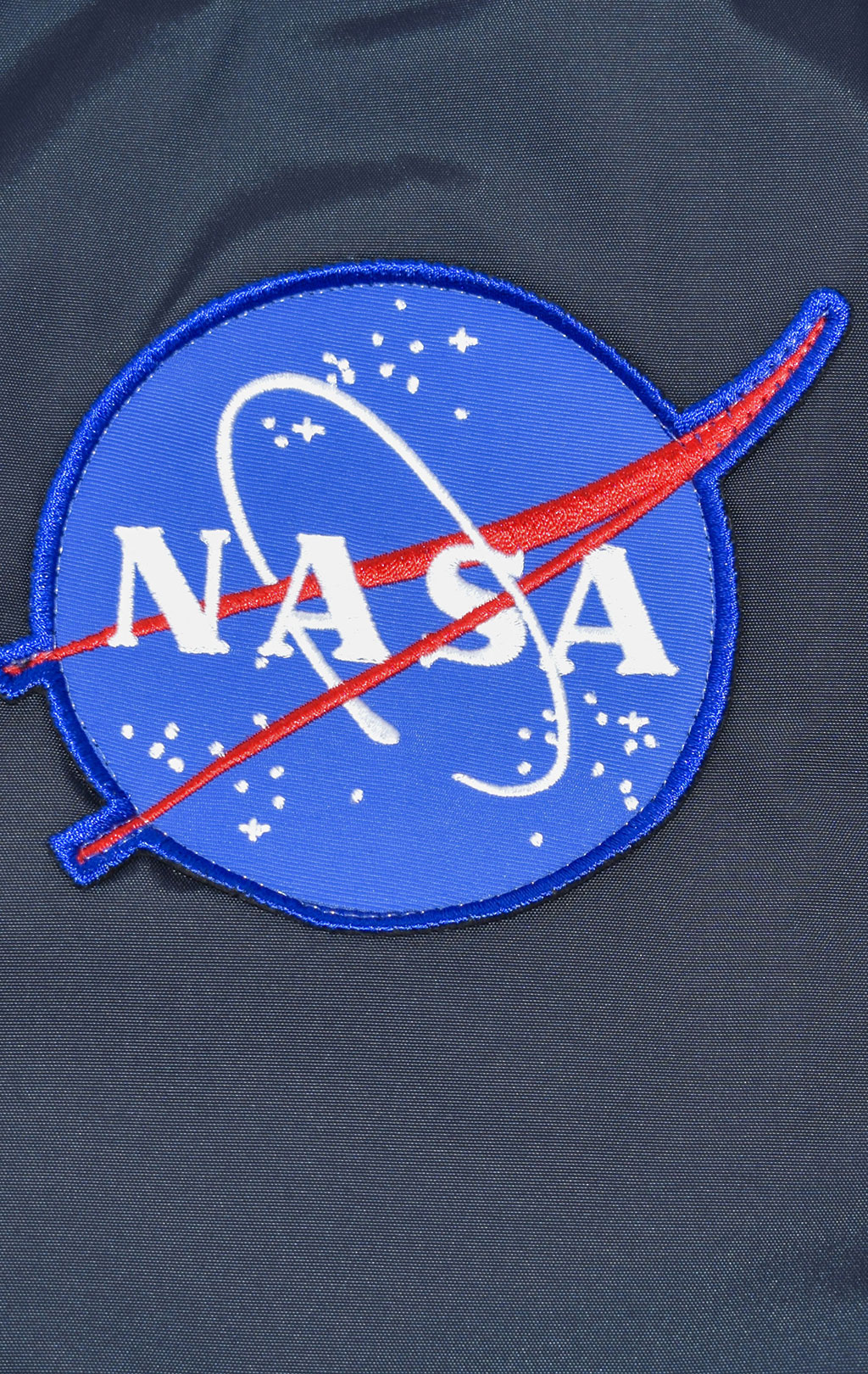 Ветровка-бомбер ALPHA INDUSTRIES TT NASA REVERSIBLE II MA-1 rep. blue 