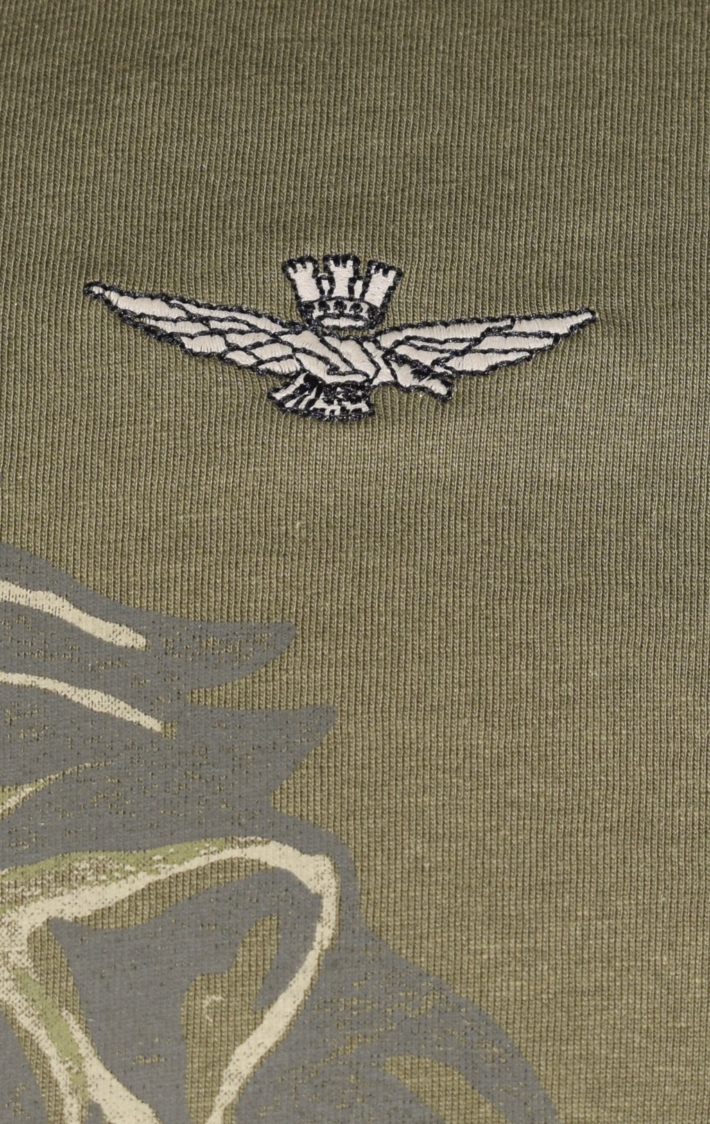 Футболка AERONAUTICA MILITARE SS 22/BD verde militare (TS 1951) 