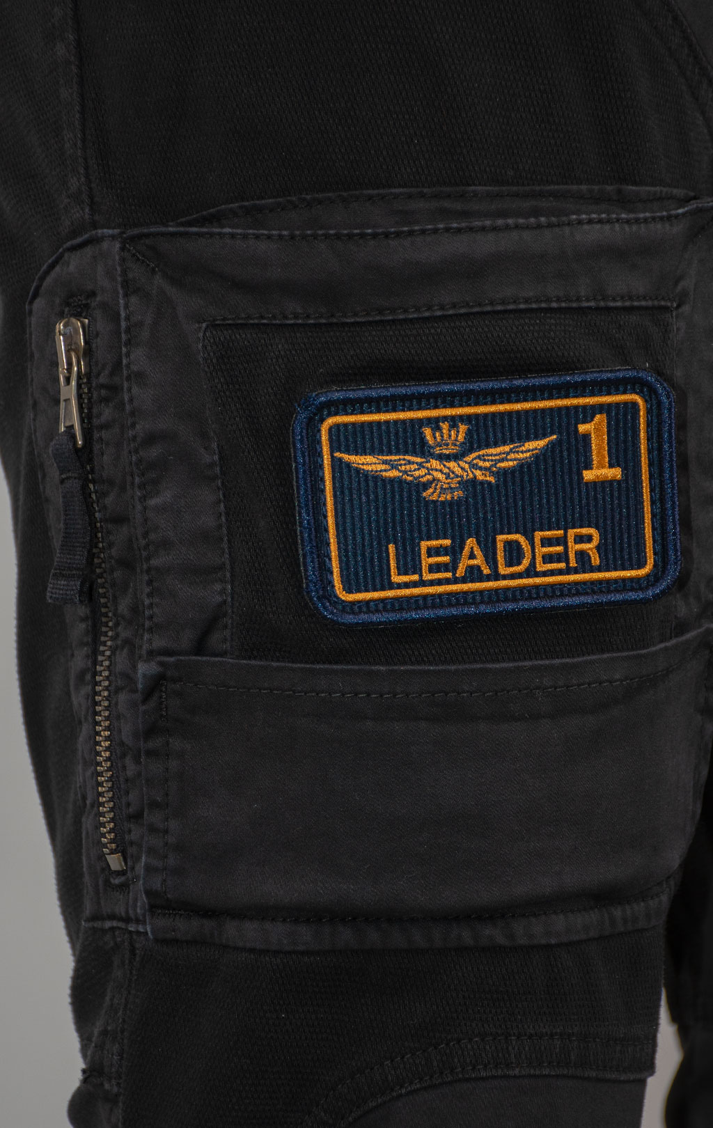 Брюки-карго AERONAUTICA MILITARE ANTI-G плотные FW 25/26/AL jet black (PA 1664) 