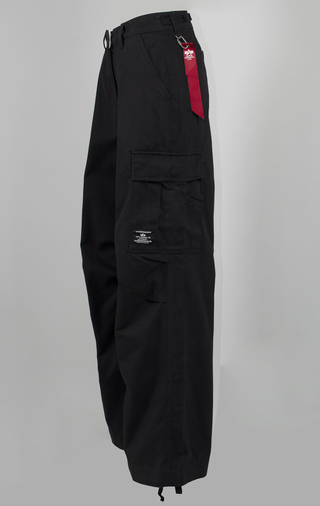 Женские брюки-карго парашюты ALPHA INDUSTRIES M-65 PANT плотные FW 24/25 black 
