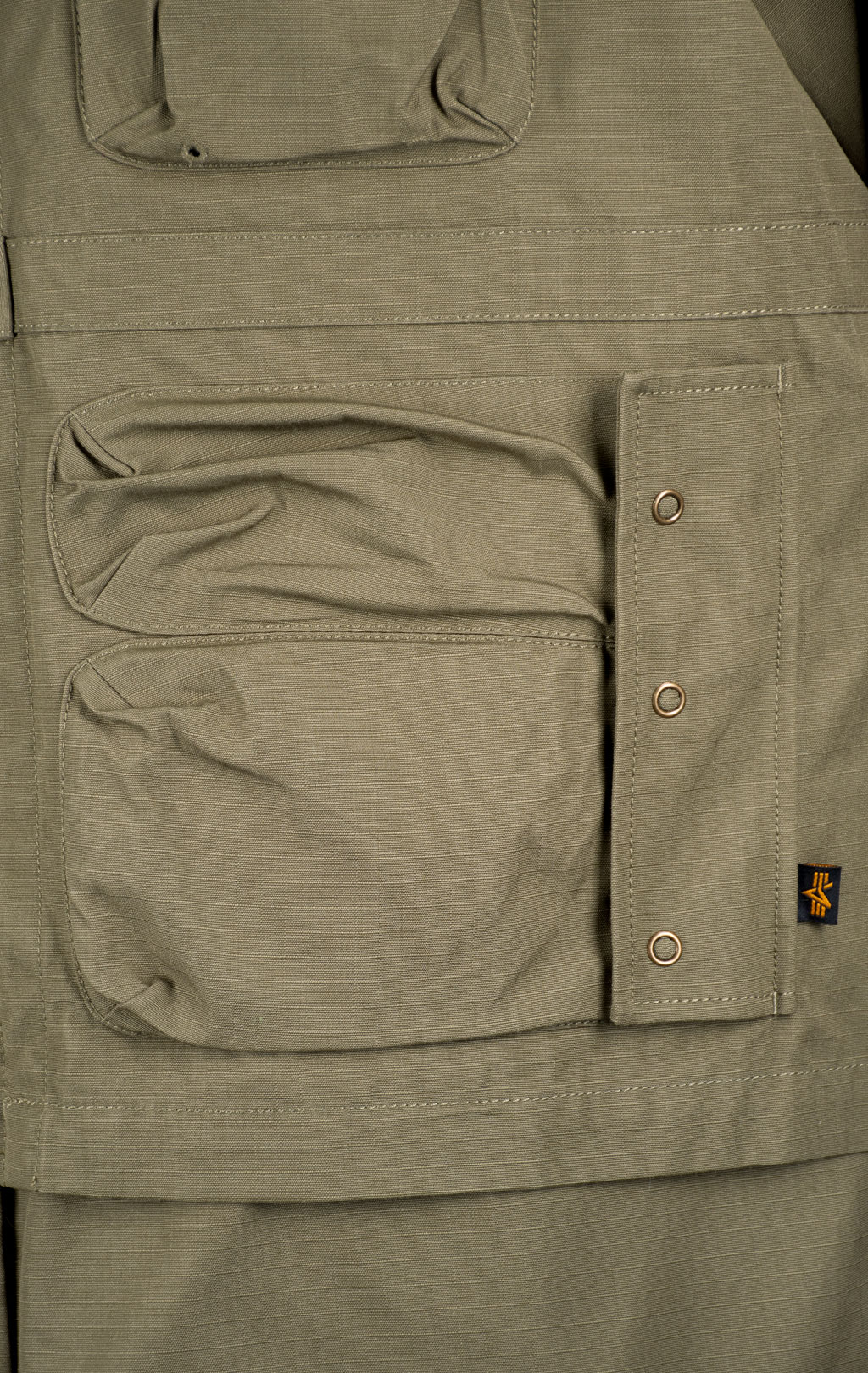 Ветровка трансформер ALPHA INDUSTRIES C-1 MOD SHIRT JACKET SS 24 m OG-107 green 