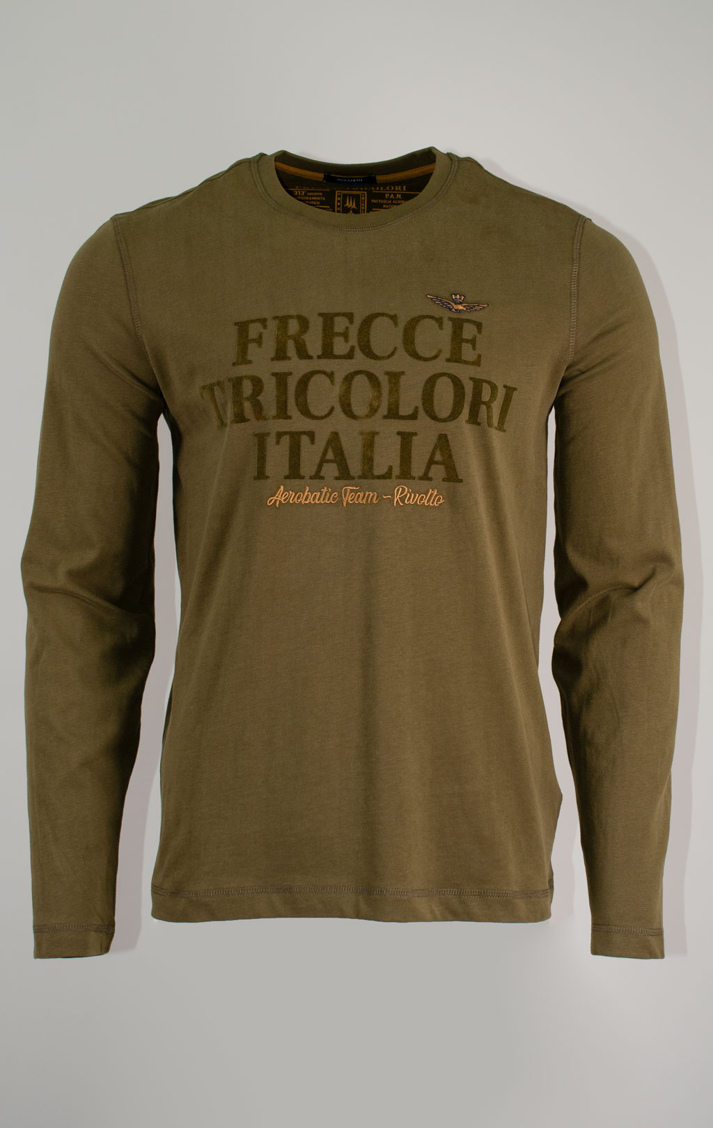Лонгслив AERONAUTICA MILITARE FW 25/26/BD dark olive (TS 2469) 