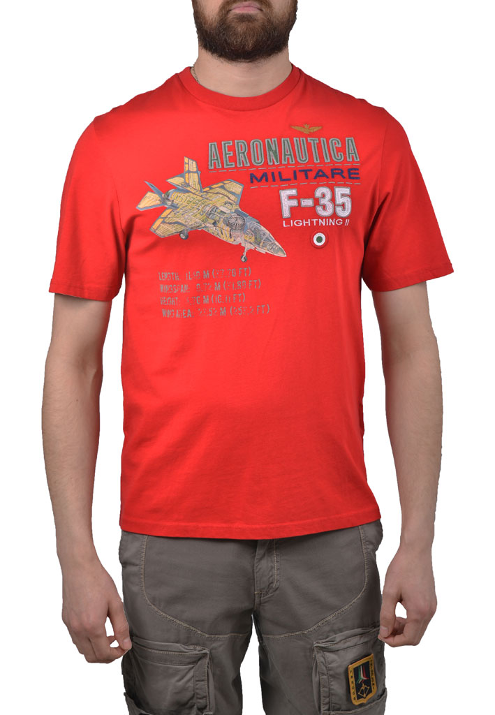 Футболка AERONAUTICA MILITARE rosso (TS 870) 