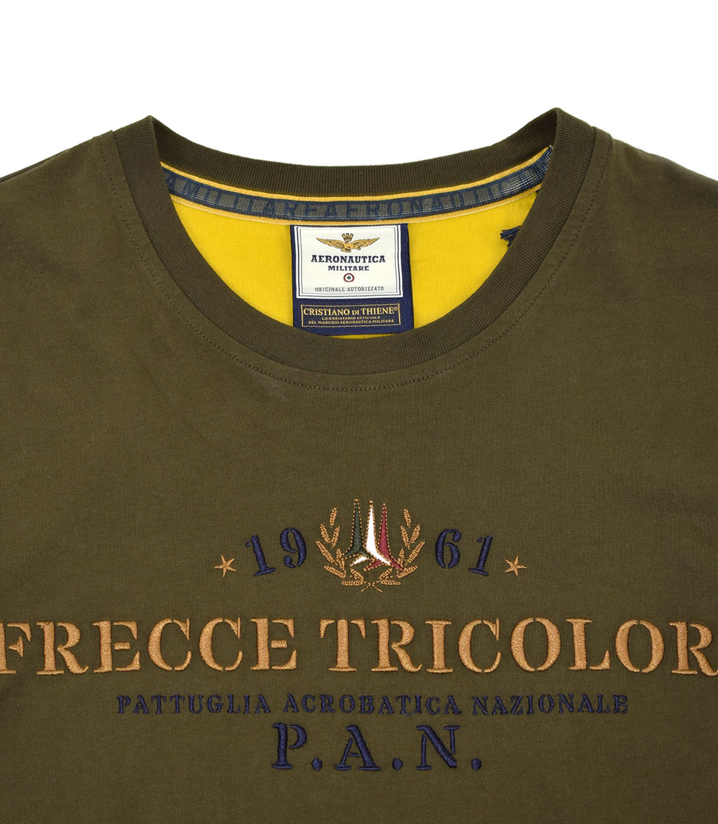 Лонгслив AERONAUTICA MILITARE FW 19/20 verde marcio (TS 1297)