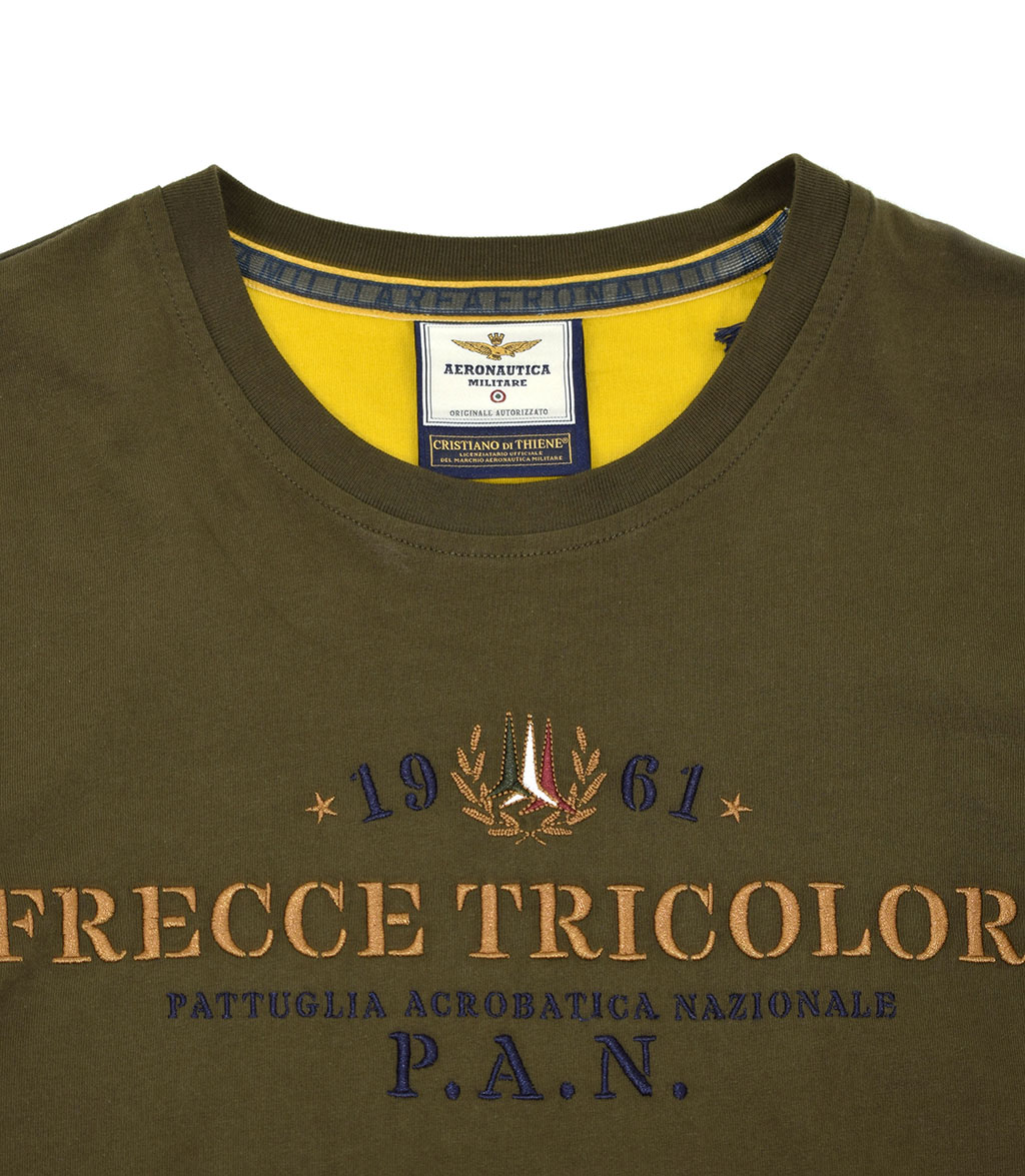 Лонгслив AERONAUTICA MILITARE FW 19/20 verde marcio (TS 1297) 