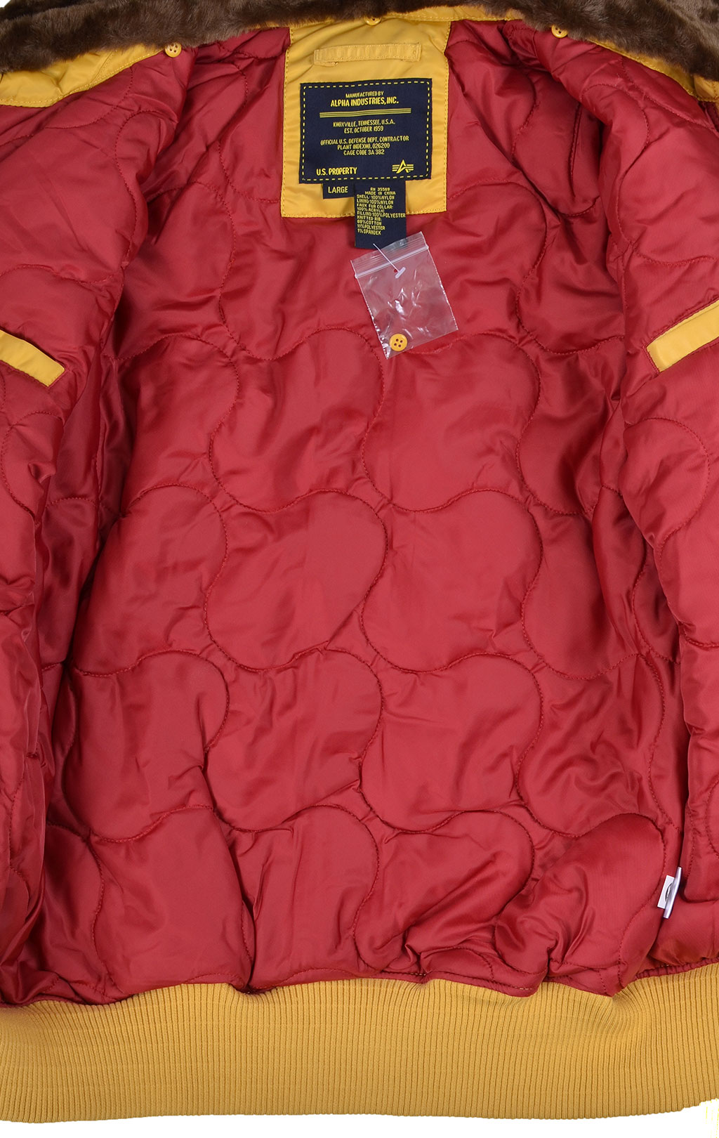 Куртка-пилот ALPHA INDUSTRIES INJECTOR X yellow 
