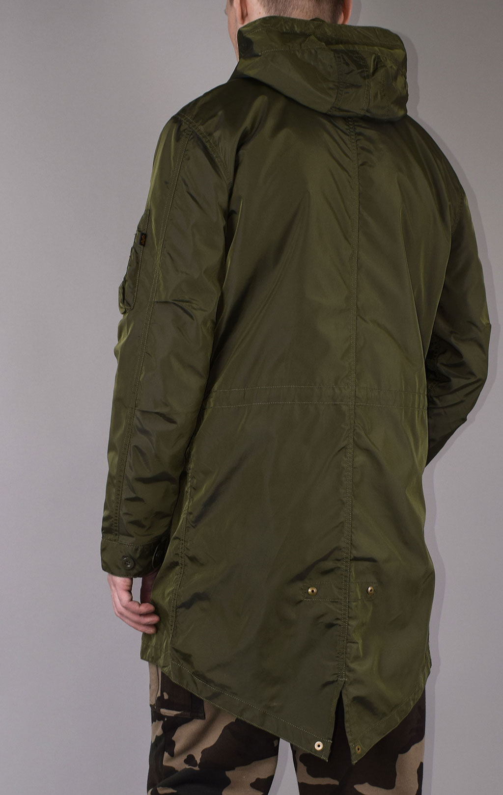 Парка ALPHA INDUSTRIES HOODED FISHTAIL TT dark green 