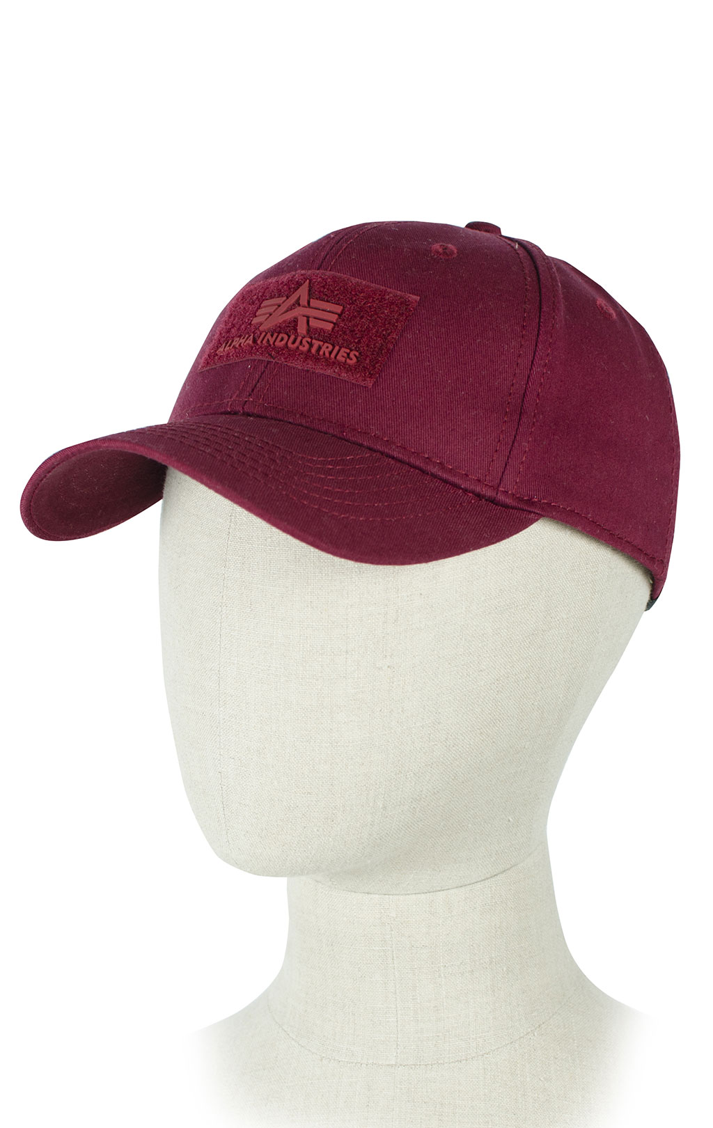 Бейсболка ALPHA INDUSTRIES VELCRO CAP burgundy 