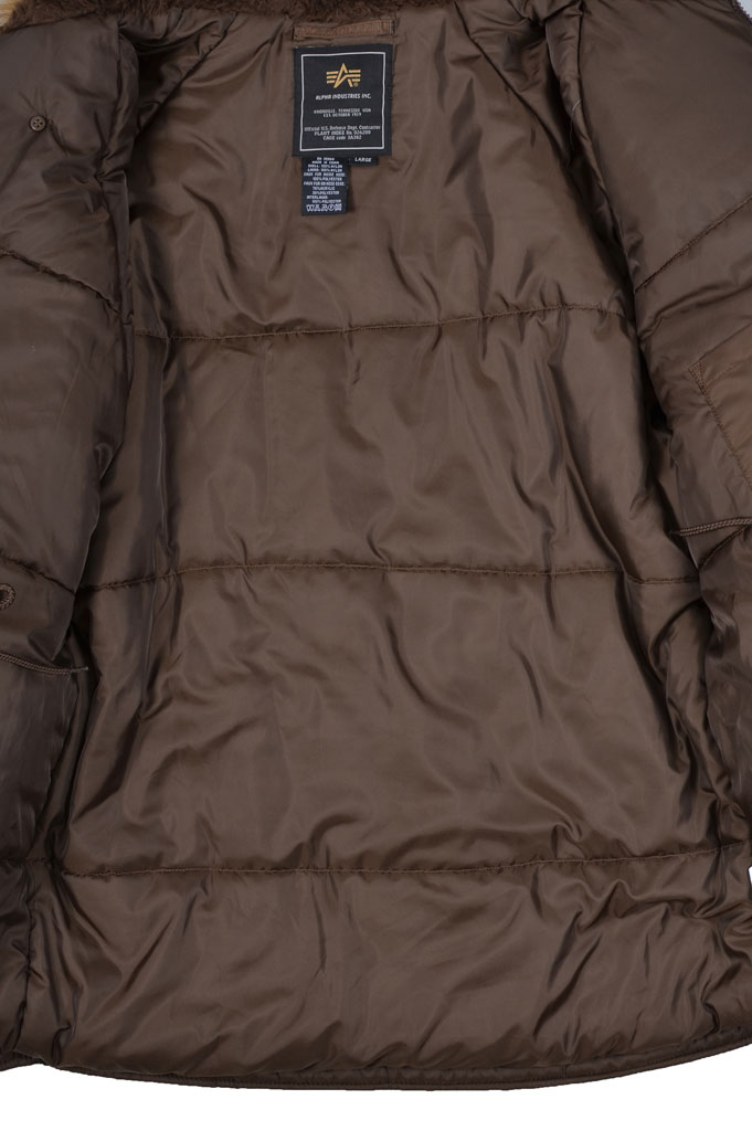 Аляска ALPHA INDUSTRIES CLASSIC N-3B brown 