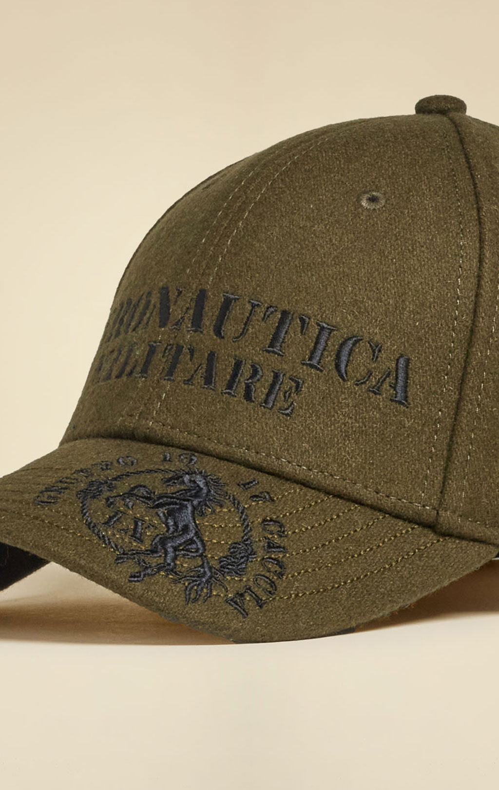 Бейсболка AERONAUTICA MILITARE FW 25/26/CN dark olive (HA 1226) 