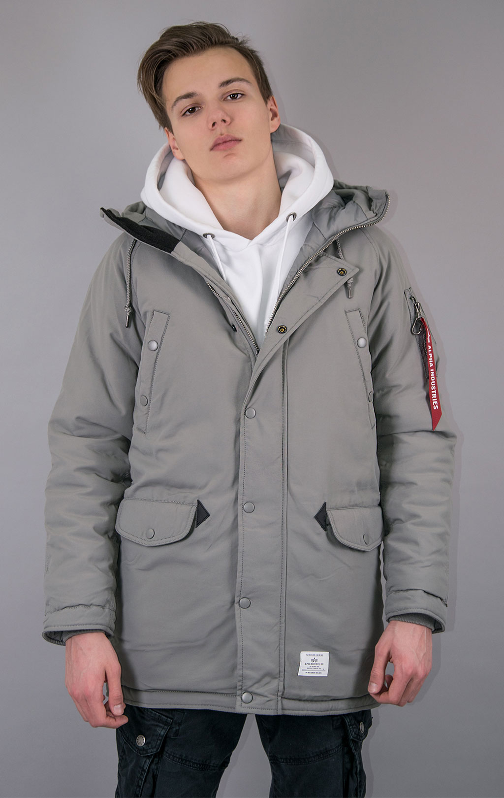 Аляска ALPHA INDUSTRIES ALTITUDE FW 22/23 m vintage grey 