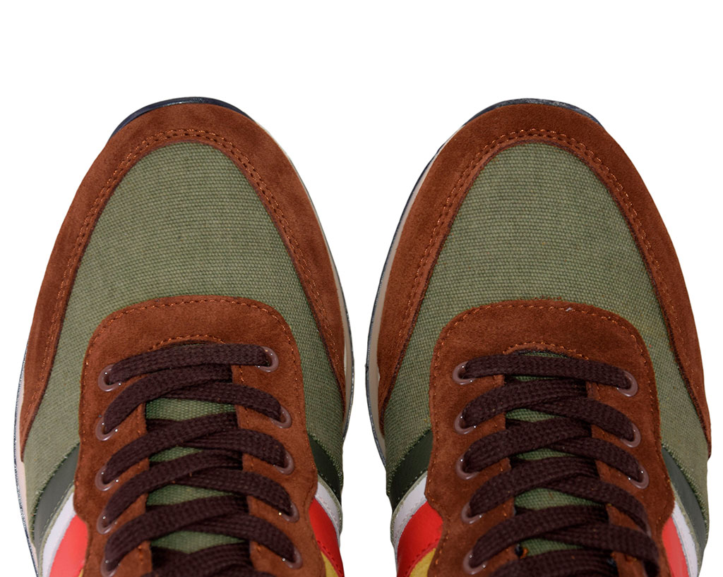 Кроссовки AERONAUTICA MILITARE SS19 marrone/verde bosco/olive (SC 151) 