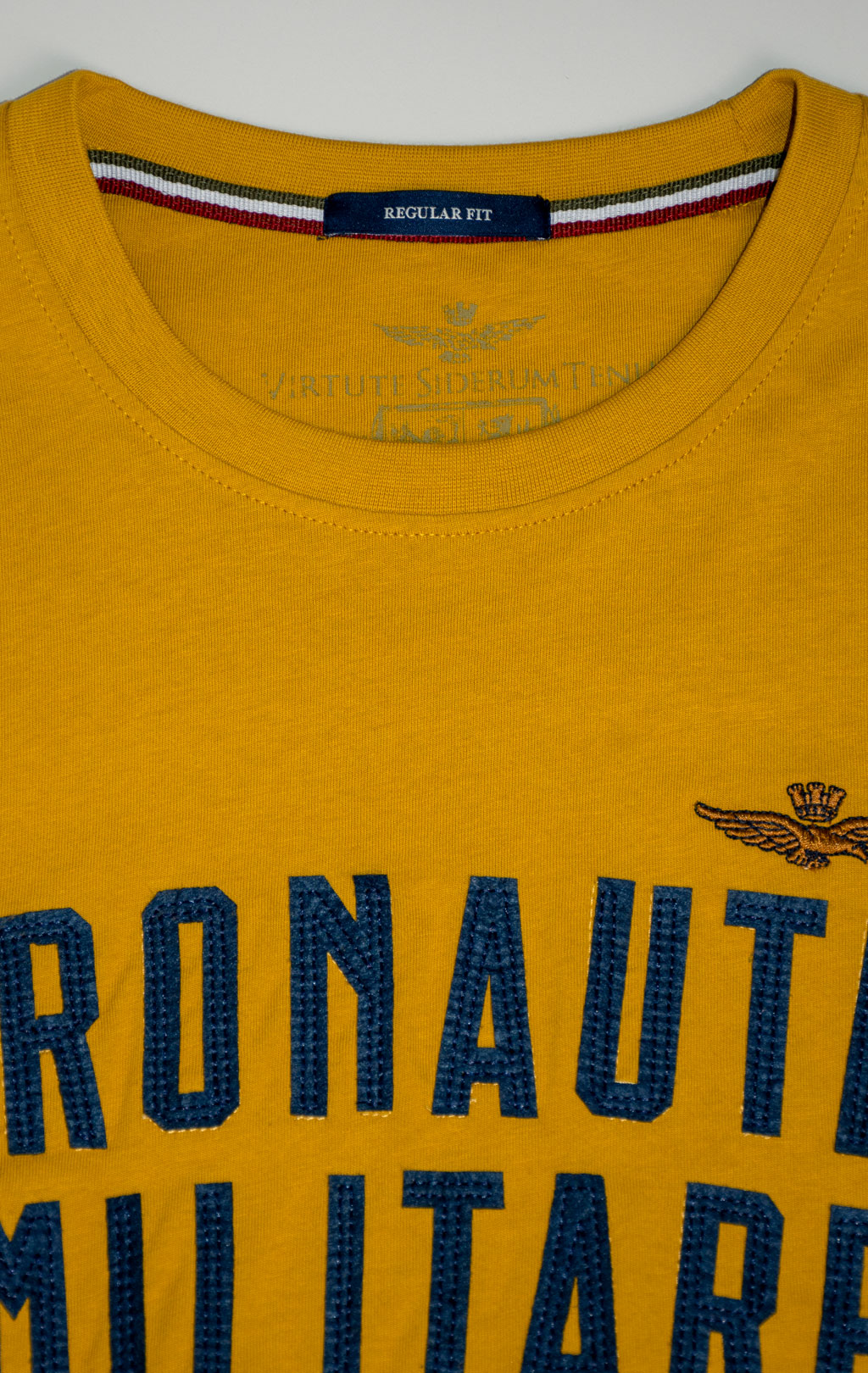 Футболка AERONAUTICA MILITARE FW 25/26/BD gold flake yellow (TS 2478) 