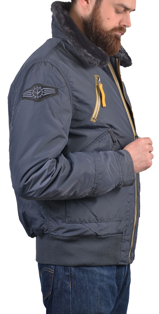 Куртка-пилот ALPHA INDUSTRIES AIR FRAME B-15 steel blue 