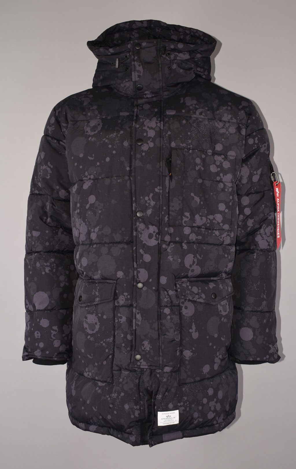 Аляска ALPHA INDUSTRIES QUILTED PARKA N-3B FW 22/23 m territory black camo 