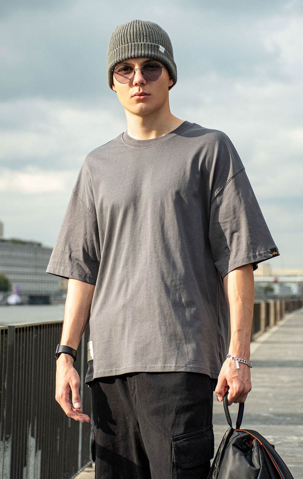 Футболка ALPHA INDUSTRIES STUDIO EDITION T vintage grey 