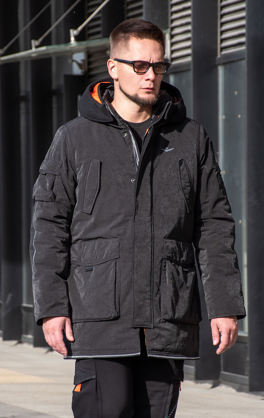 Парка AERONAUTICA MILITARE FW 24/25/CN jet black (AB 2195) 