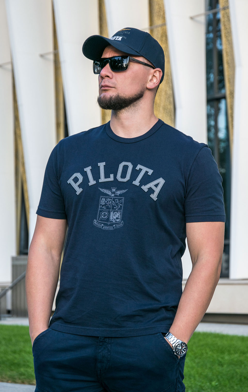 Футболка AERONAUTICA MILITARE FW 23/24/IN dark blue (TS 2137) 