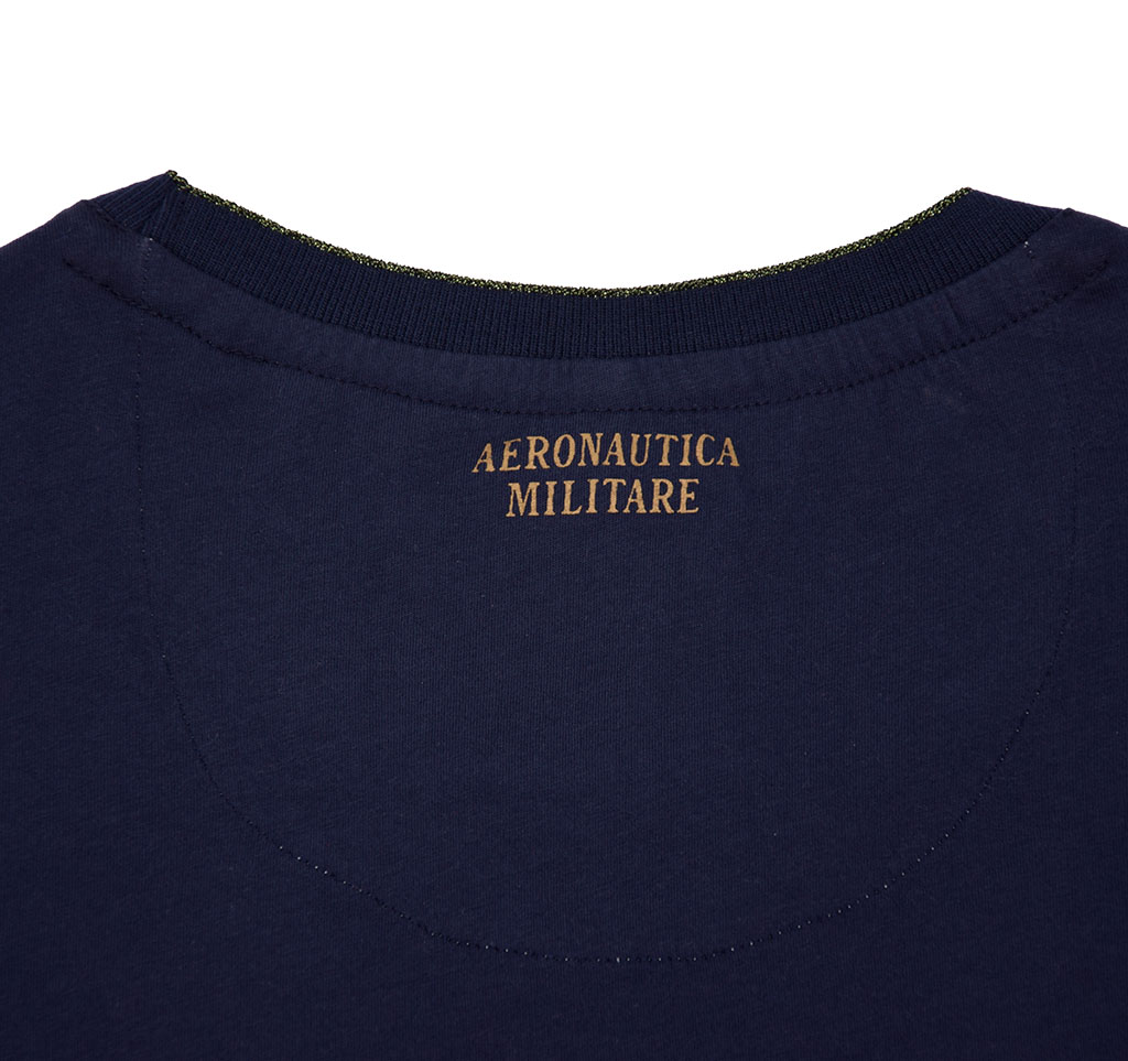 Женская футболка AERONAUTICA MILITARE SS19 blue navy (TS 1584) 