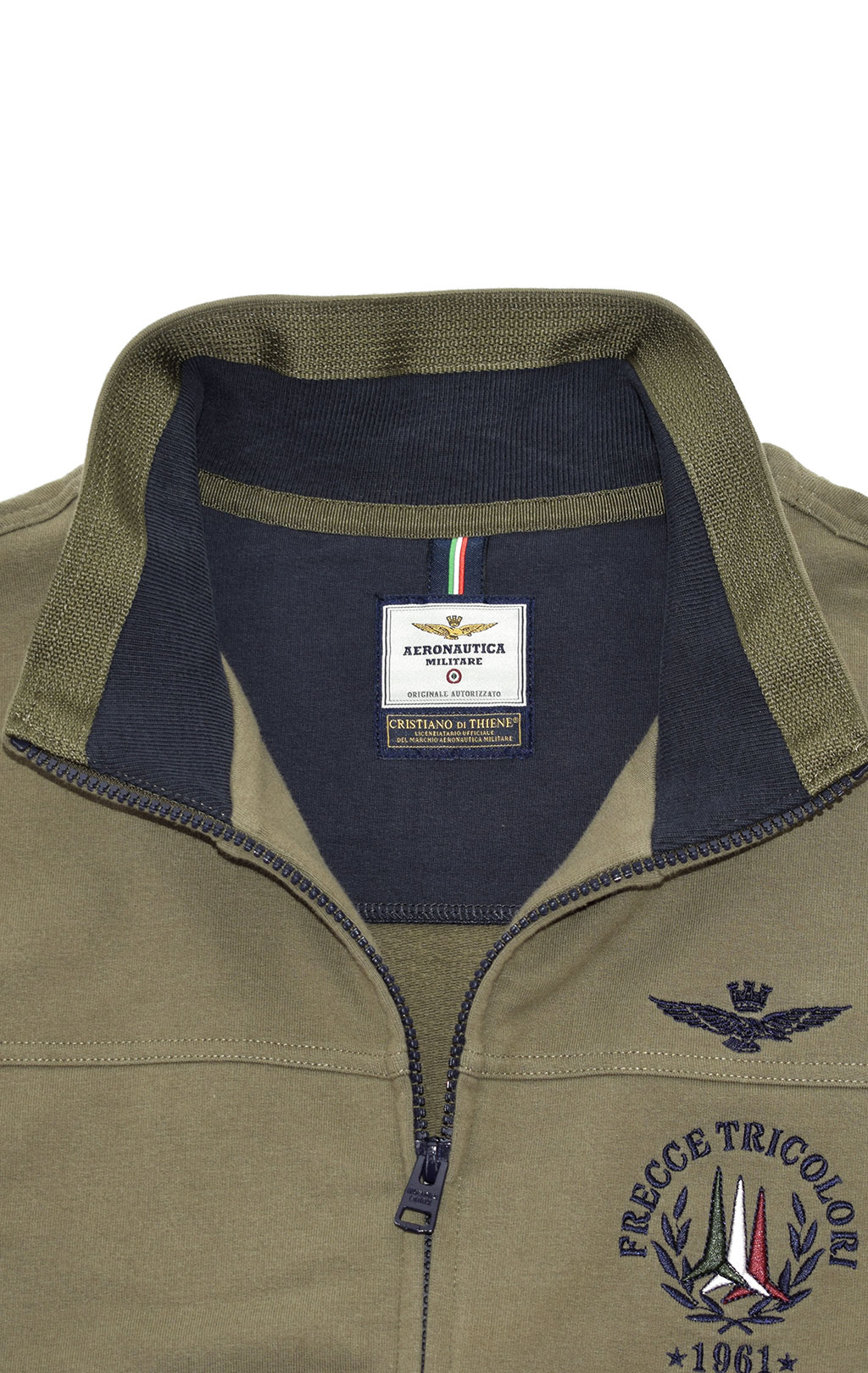 Толстовка AERONAUTICA MILITARE FW 20/21/TR verde marcio (FE 1305) 