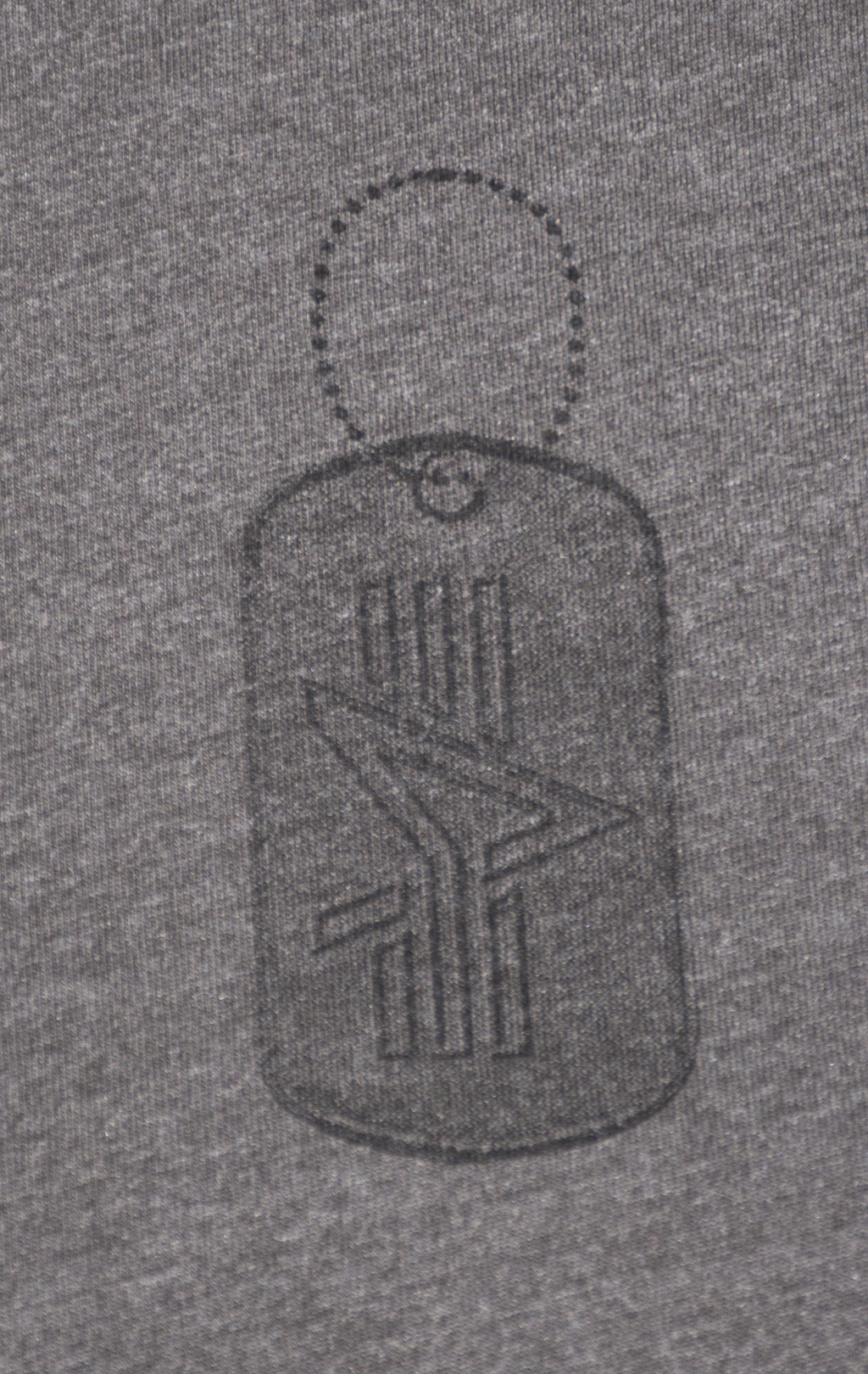 Футболка ALPHA INDUSTRIES ALPHA DOG TAG TEE плотная FW 24/25 dark charcoal heather 