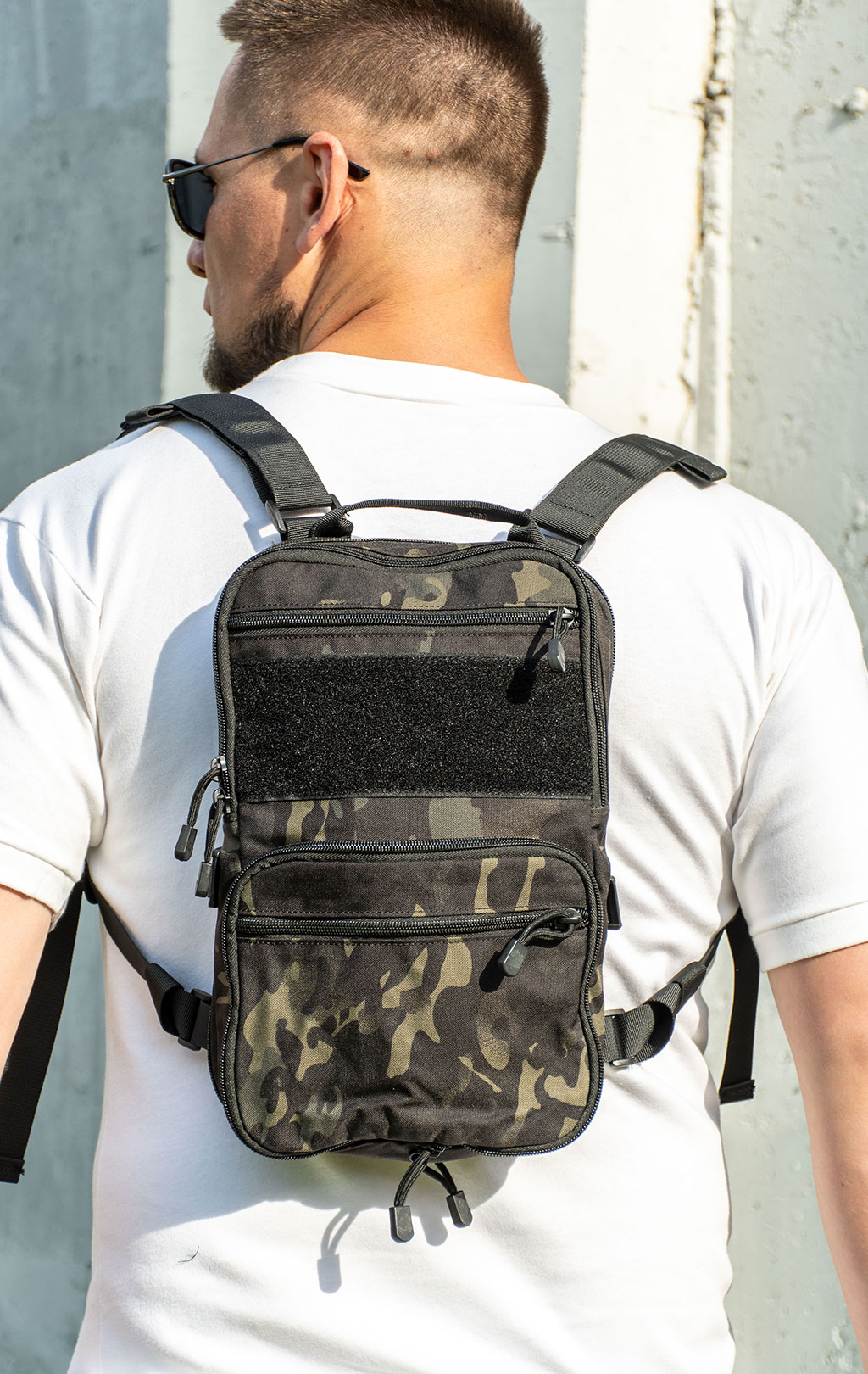 Рюкзак тактический 15L MOLLE velcro multicam black WB-915 Китай