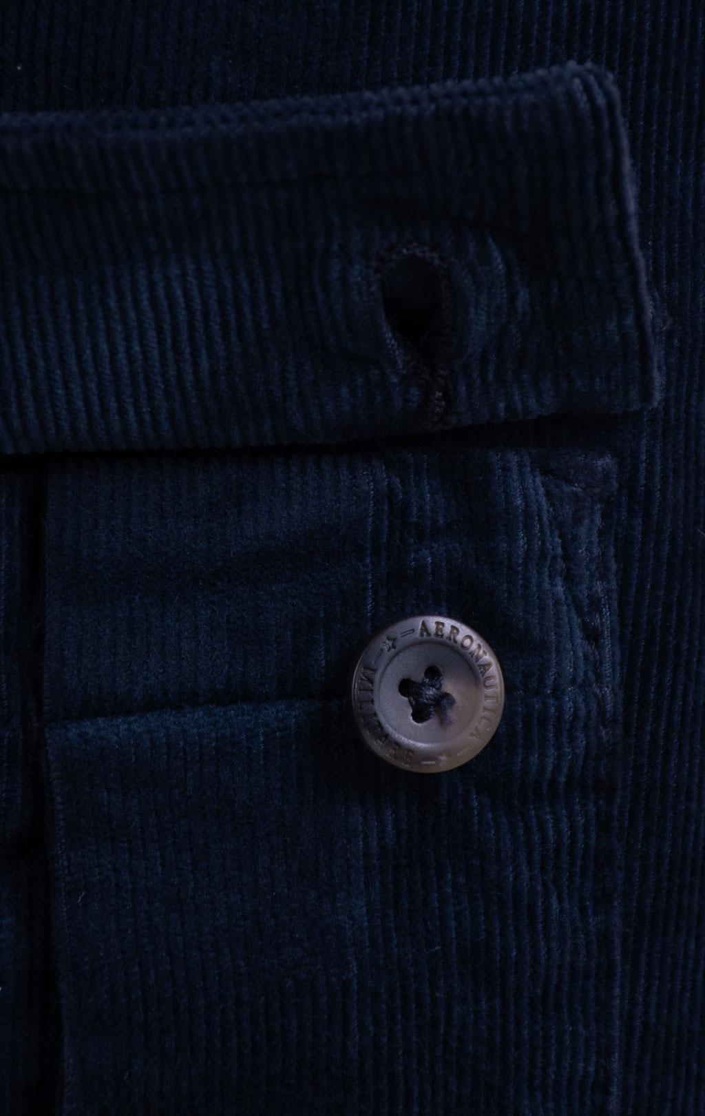 Брюки-карго AERONAUTICA MILITARE вельвет FW 26/27/AL blue navy (PA 1740) 