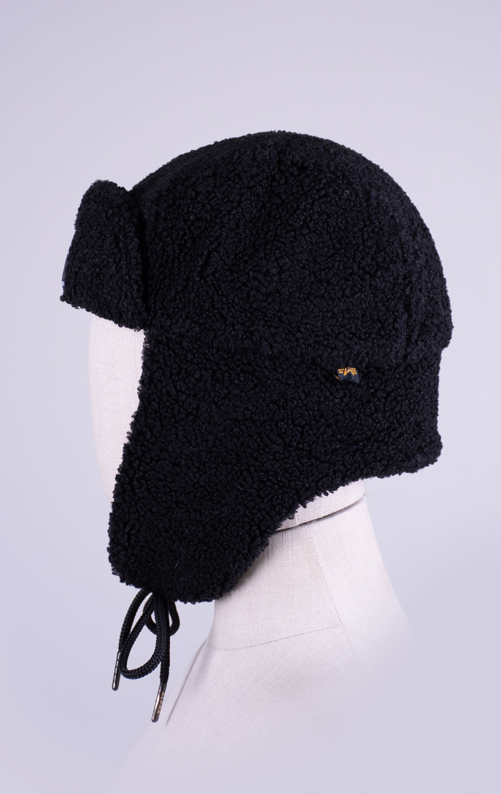Шапка с ушами ALPHA INDUSTRIES ALPHA TEDDY HAT black 