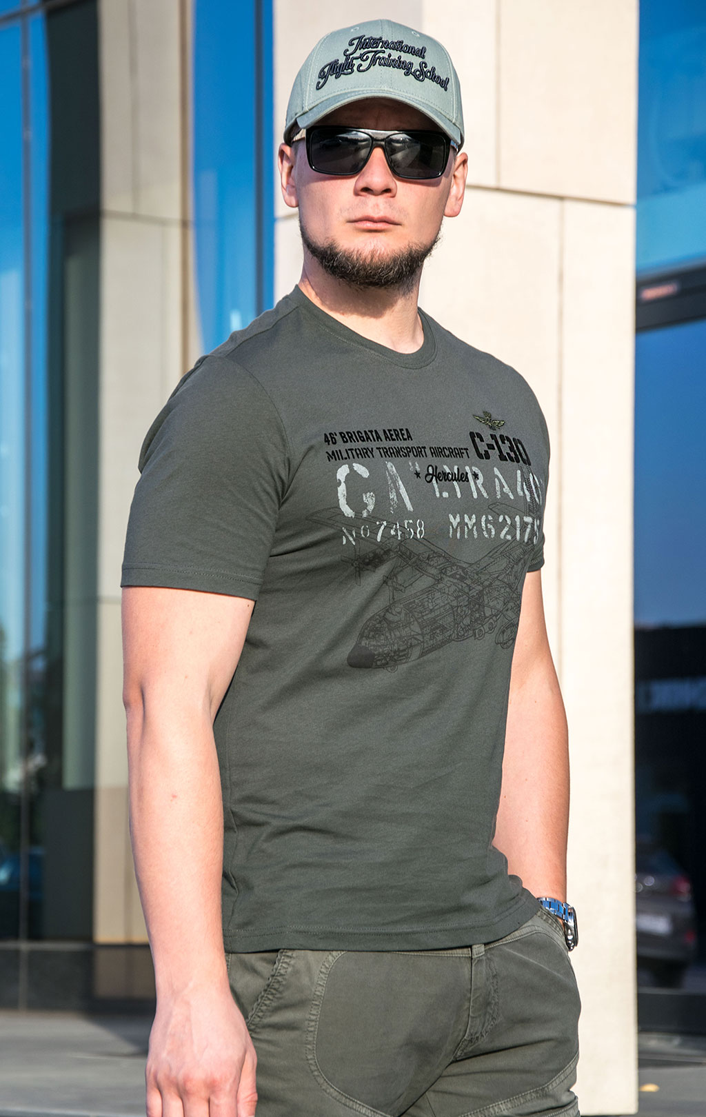 Футболка AERONAUTICA MILITARE FW 23/24/BD dark green (TS 2146)