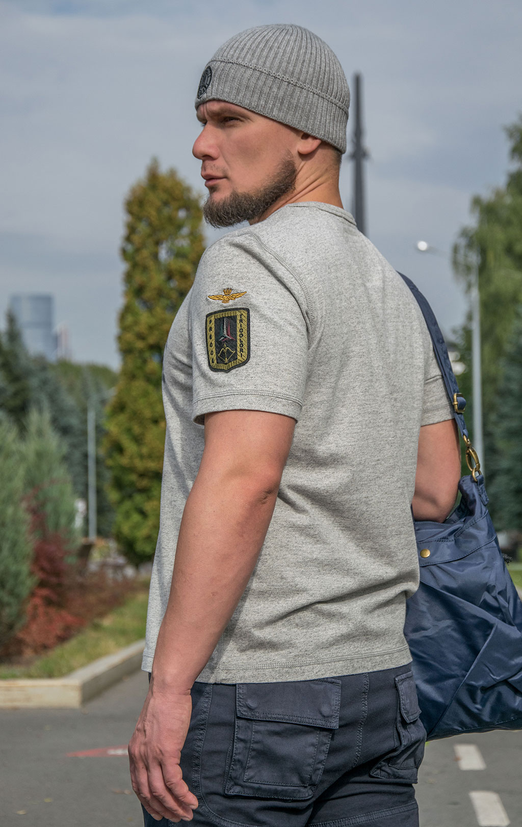 Футболка AERONAUTICA MILITARE FW 22/23/IN grigio mouline (TS 2019) 
