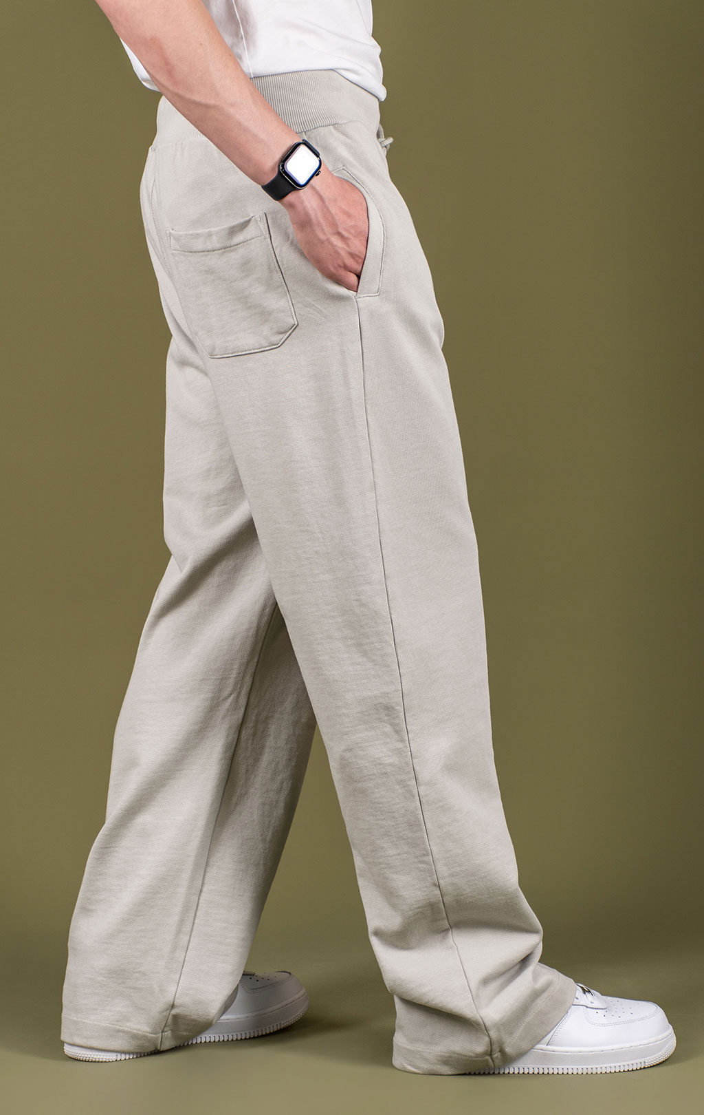 Брюки спортивные джоггеры ALPHA INDUSTRIES ESSENTIAL FRENCH TERRY SWEATPANTS SS 25 m light gray 