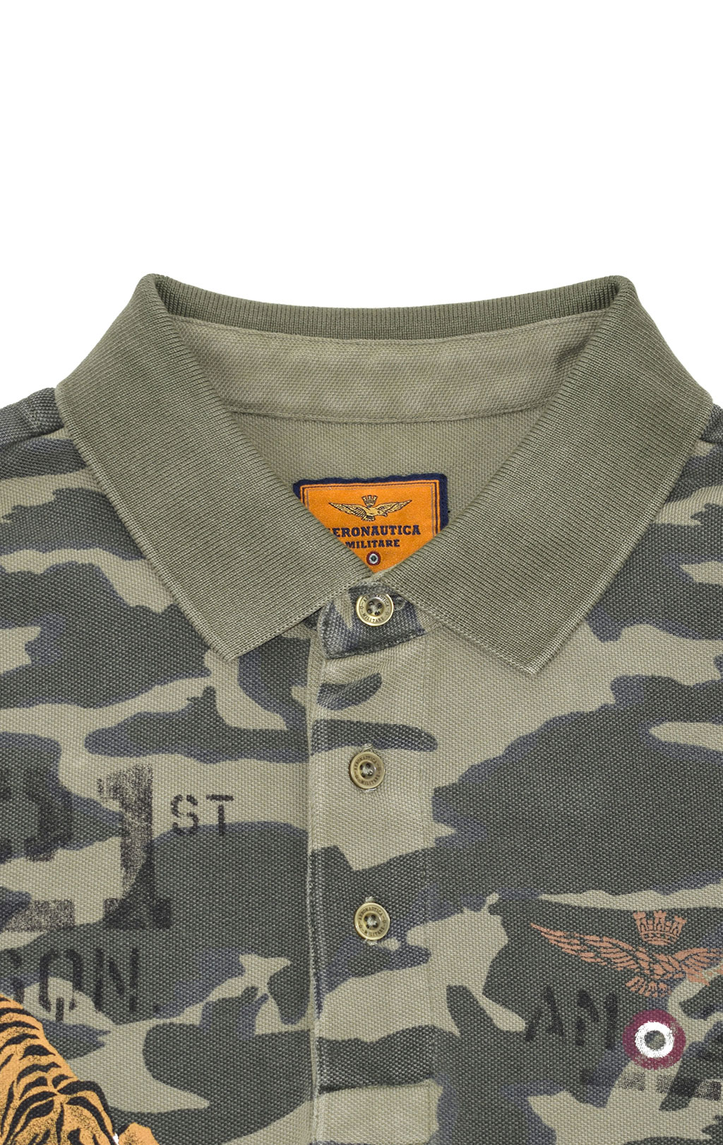 Футболка-поло AERONAUTICA MILITARE SS 20/IN camouflage AM23 (PO 1452) 