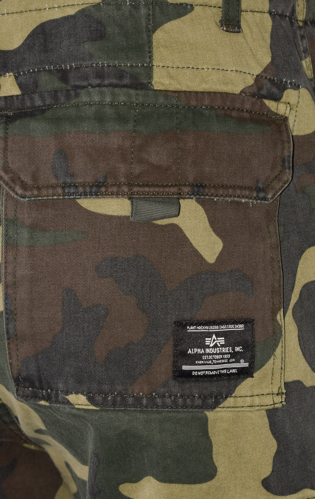 Шорты ALPHA INDUSTRIES JET US SS 23 camo woodland 