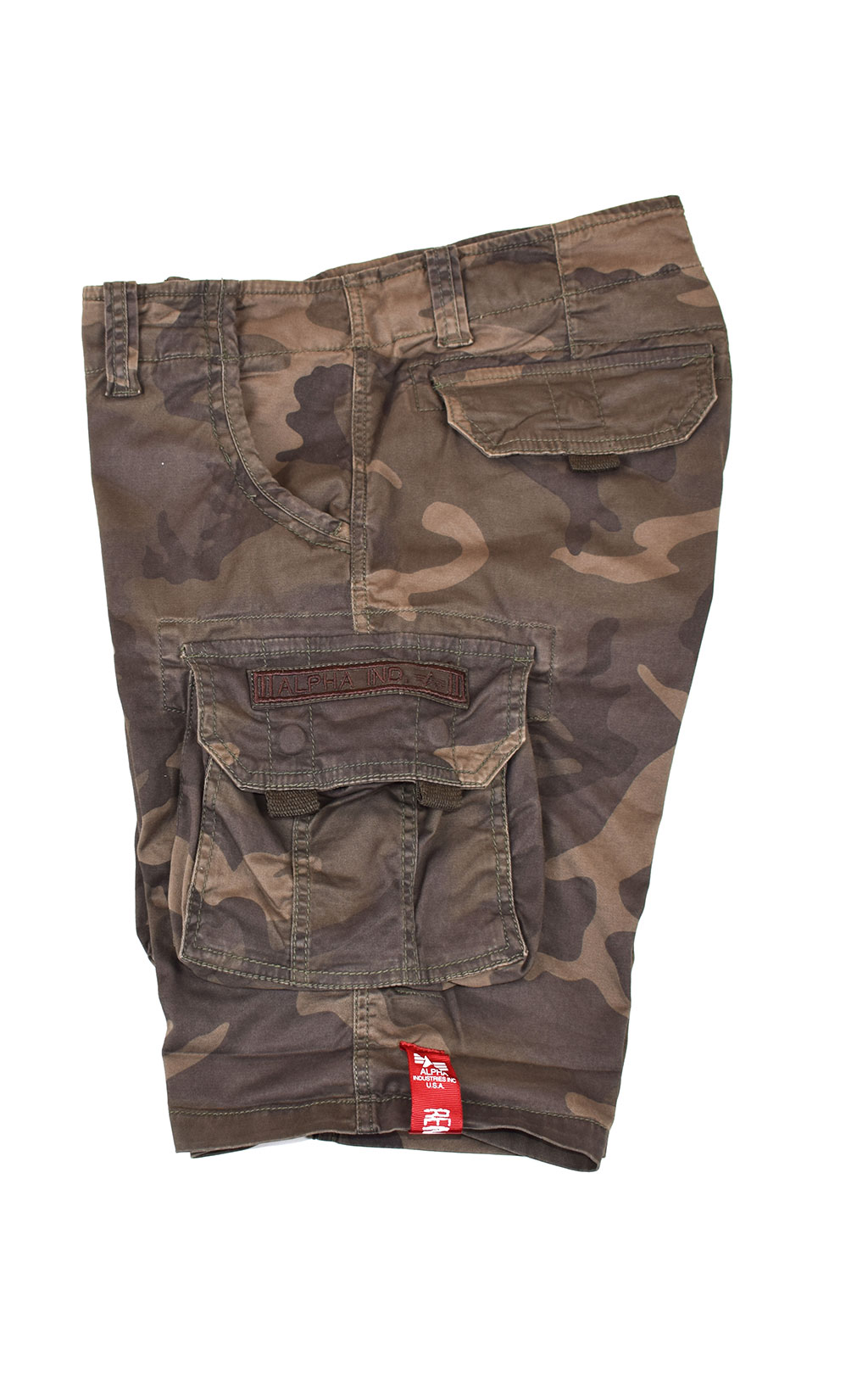 Шорты ALPHA INDUSTRIES CREW SHORT dark olive camo 