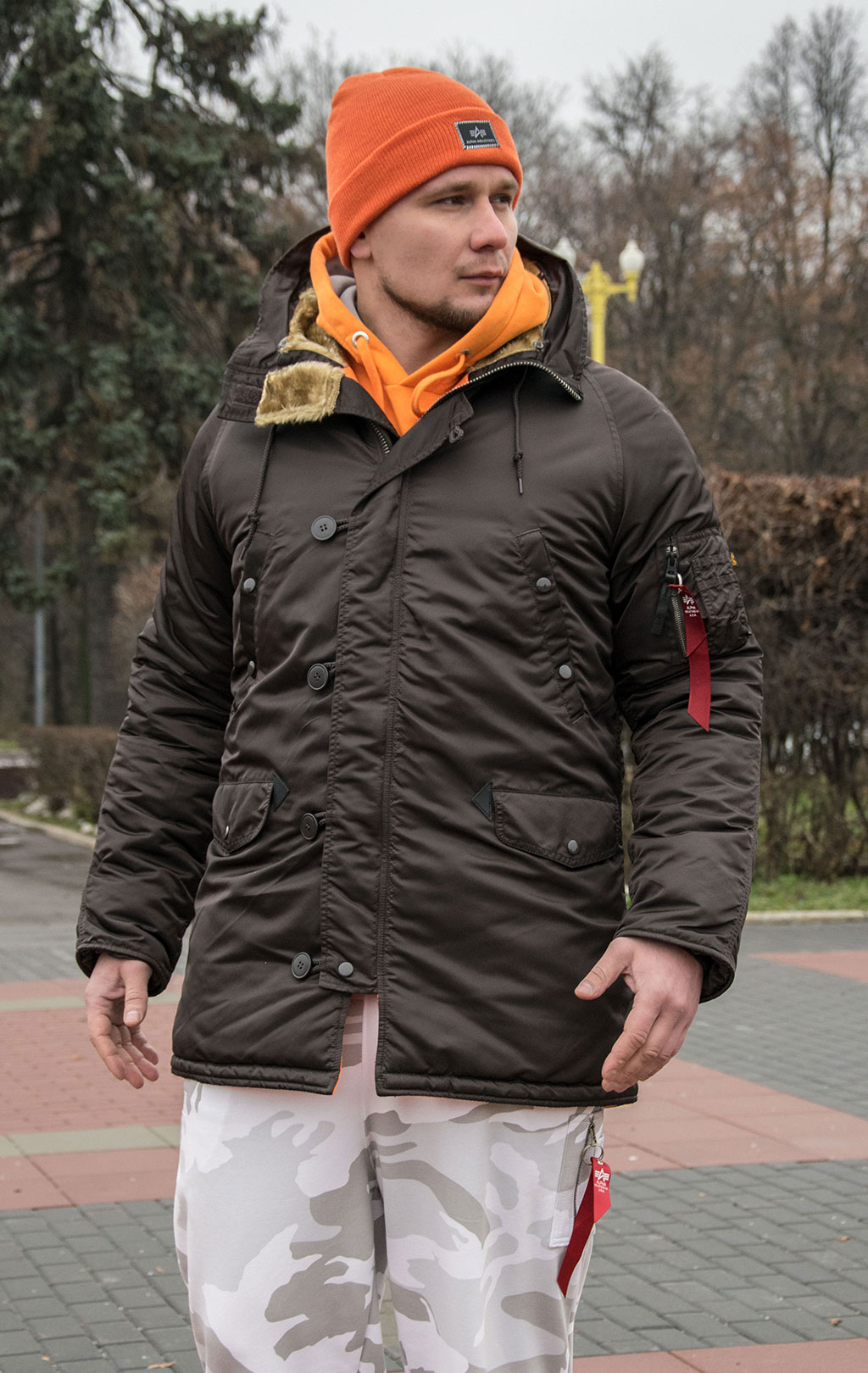 Аляска ALPHA INDUSTRIES SLIM FIT GEN-I N-3B deep brown 