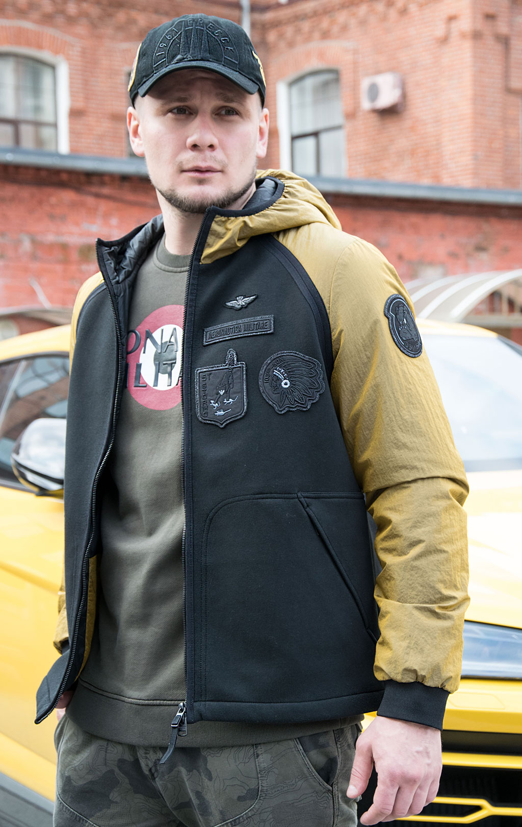 Куртка AERONAUTICA MILITARE FW 20/21/CN giallo/black (AF 407) 