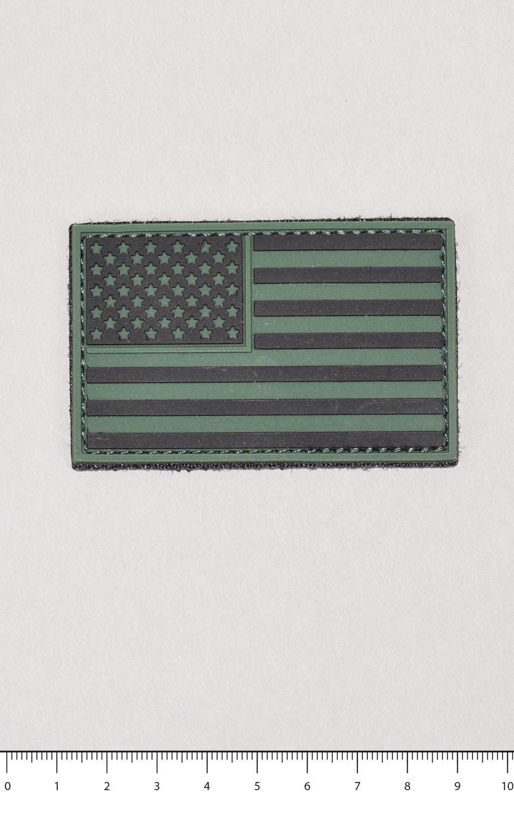 Нашивка ПВХ Fostex US FLAG на липучке olive 