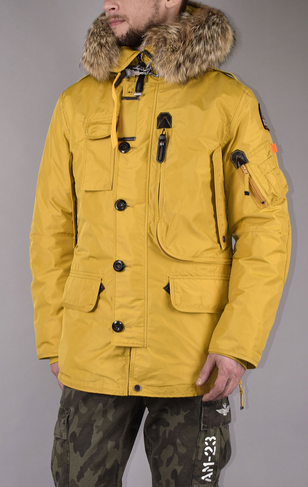 Аляска-пуховик PARAJUMPERS KODIAK FW 19/20 mustard 