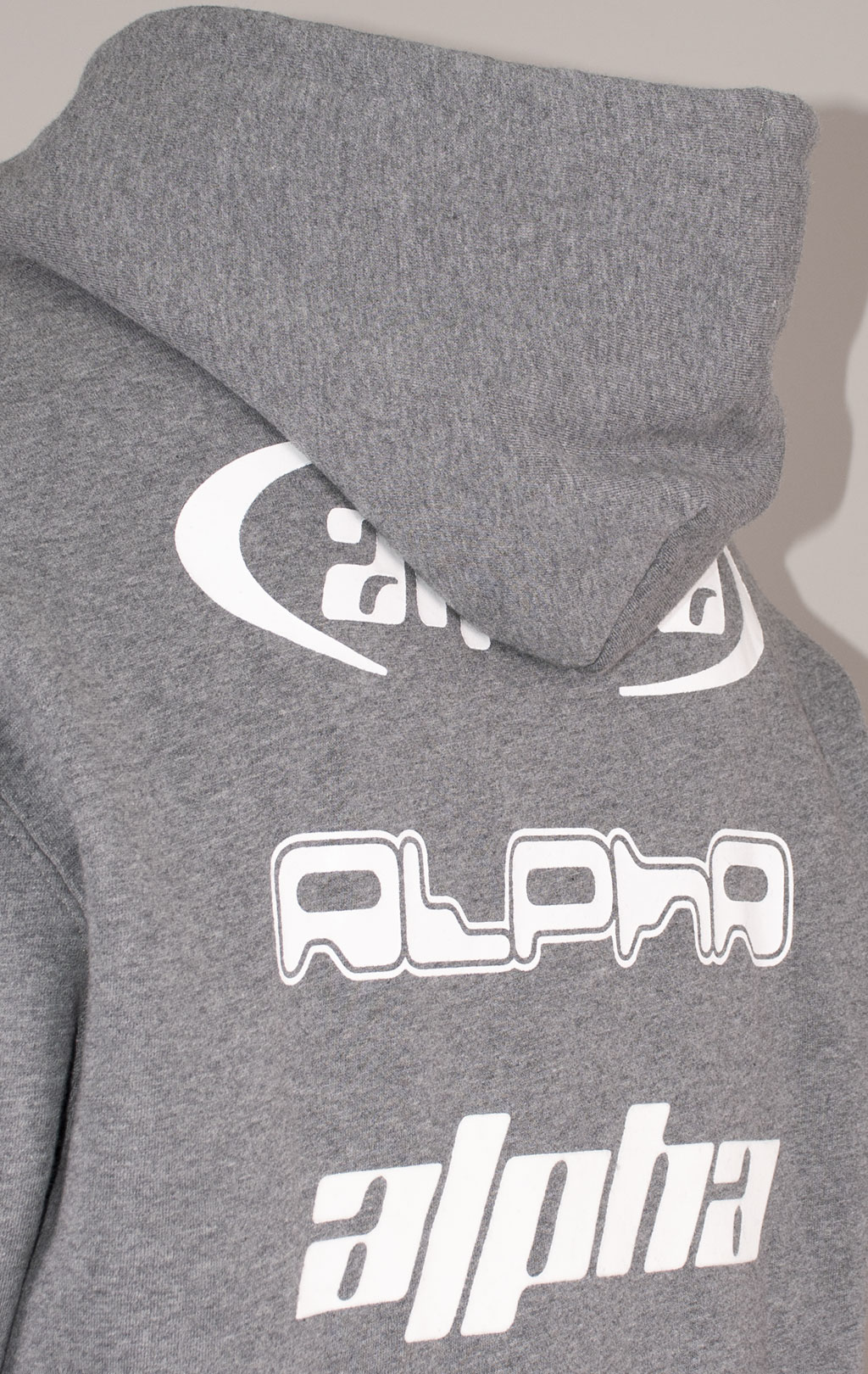 Толстовка ALPHA INDUSTRIES ALPHA LOGOS HOODIE FW 24/25 medium charcoal heather 