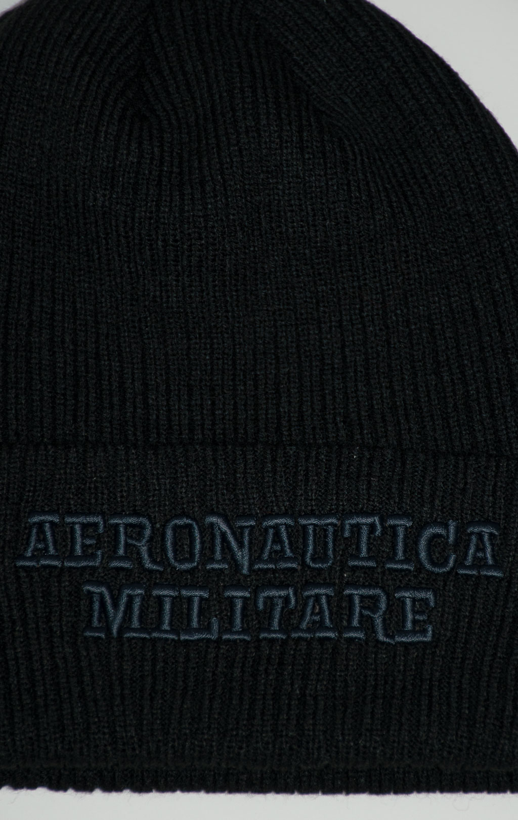 Шапка вязаная AERONAUTICA MILITARE FW 25/26/CN jet black (CU 0043) 