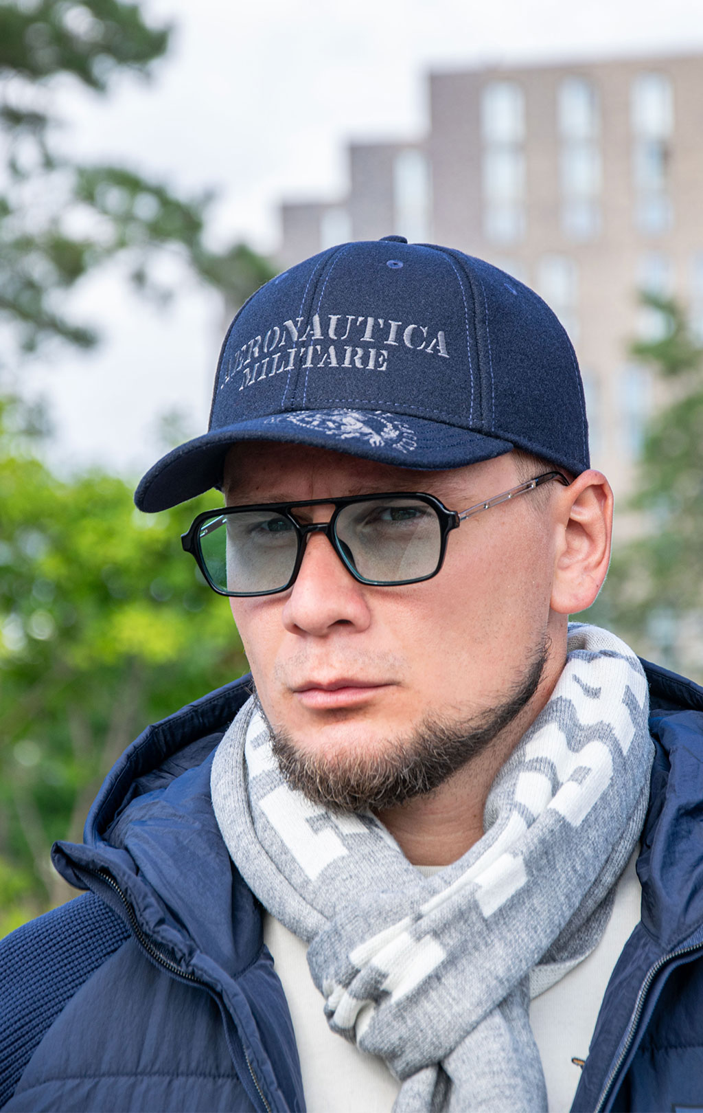 Бейсболка AERONAUTICA MILITARE шерсть FW 25/26/CN blue navy (HA 1226) 