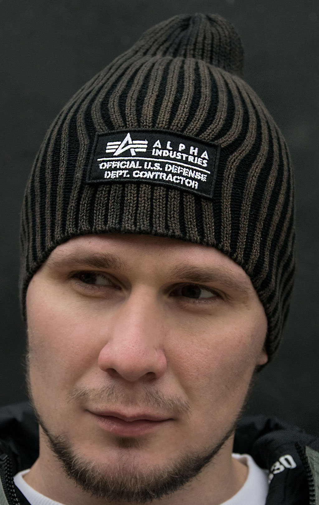 Шапка ALPHA INDUSTRIES HEAVY RIB BEANIE II black 