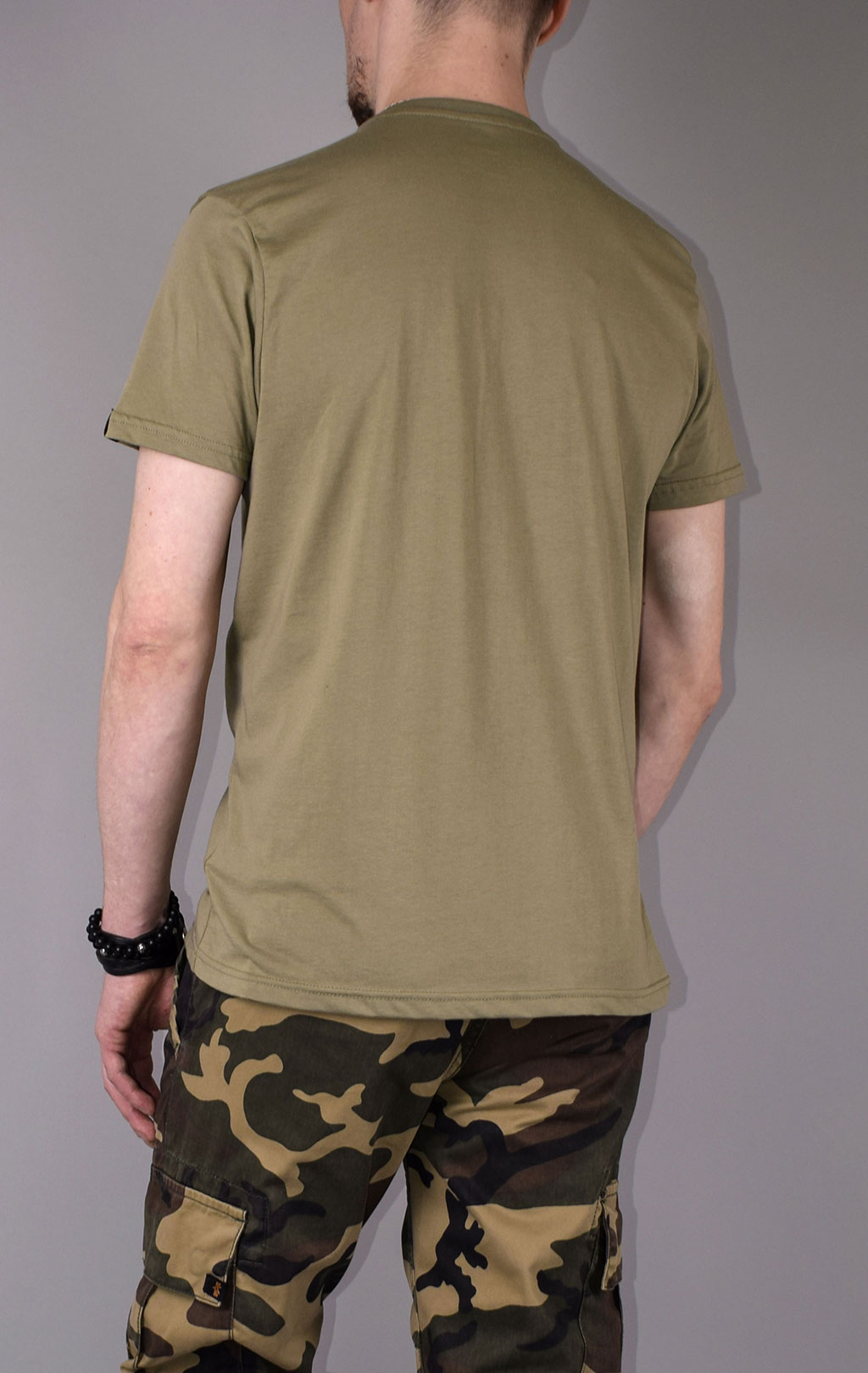 Футболка ALPHA INDUSTRIES AUTHENTIC PRINT olive 