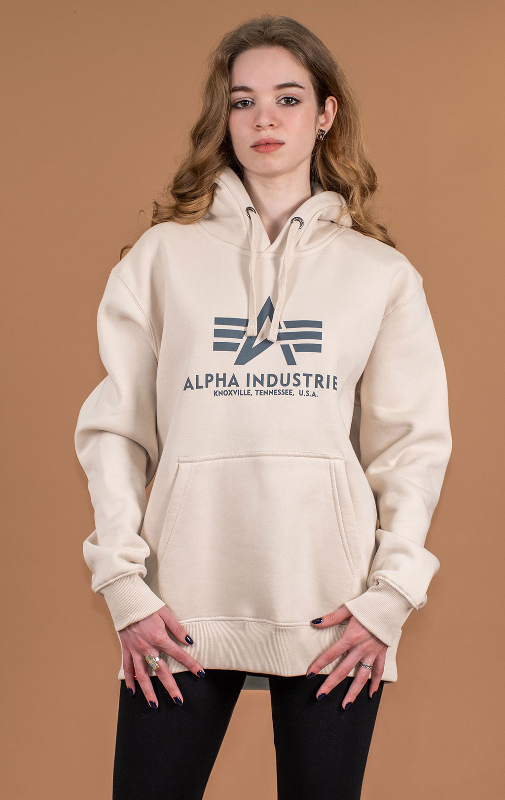 Толстовка ALPHA INDUSTRIES BASIC HOODY jet stream white 