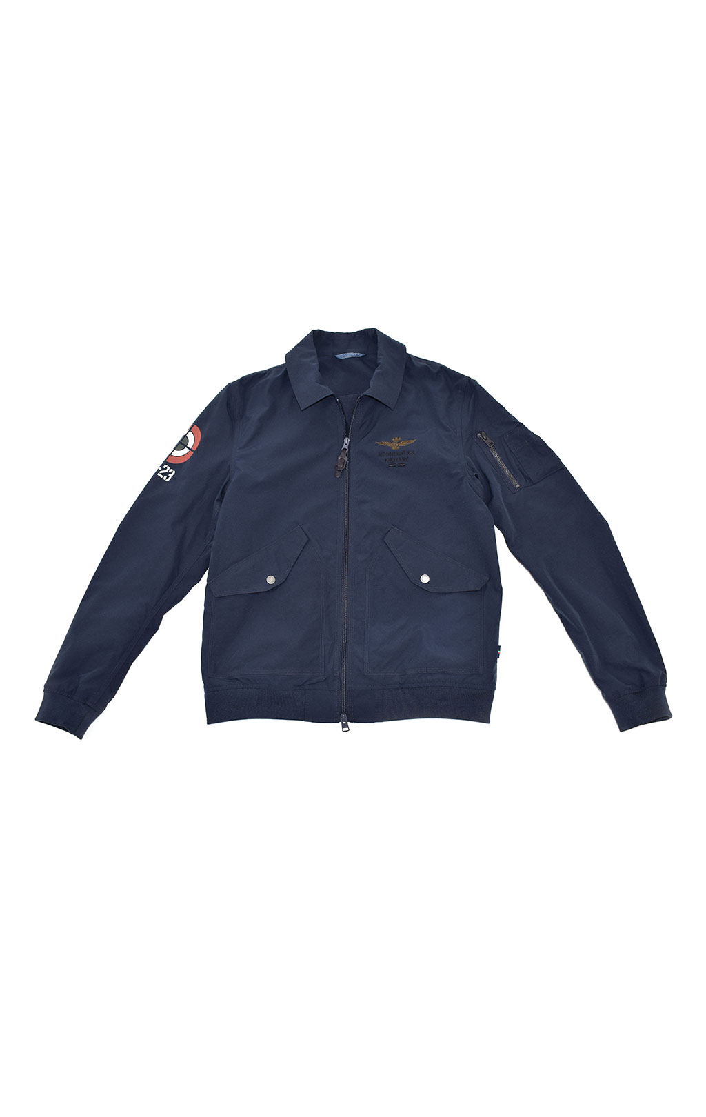 Ветровка-бомбер AERONAUTICA MILITARE SS 20/CN blue navy (AB 1845) 