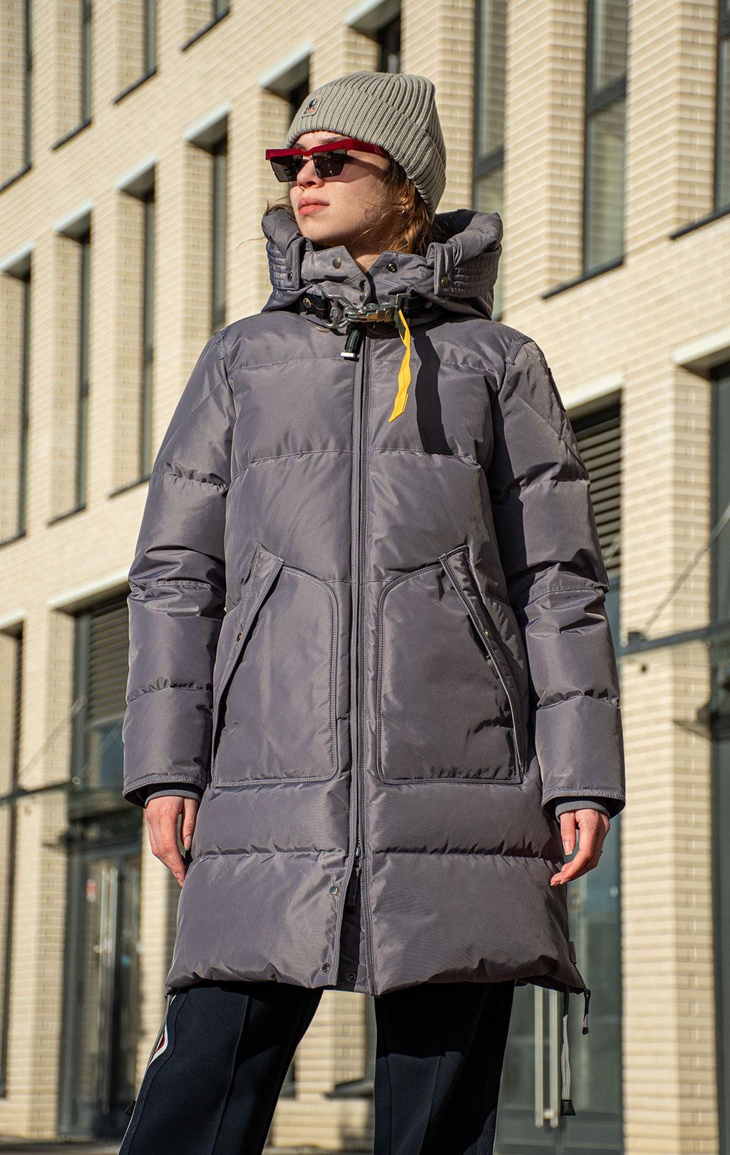 Женская куртка-пуховик PARAJUMPERS LONG BEAR FW 25/26 rabbit grey 