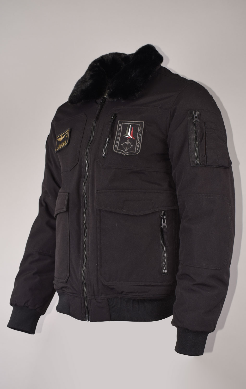 Куртка-пилот AERONAUTICA MILITARE big size FW 23/24 m/BD jet black (AB 2106) 